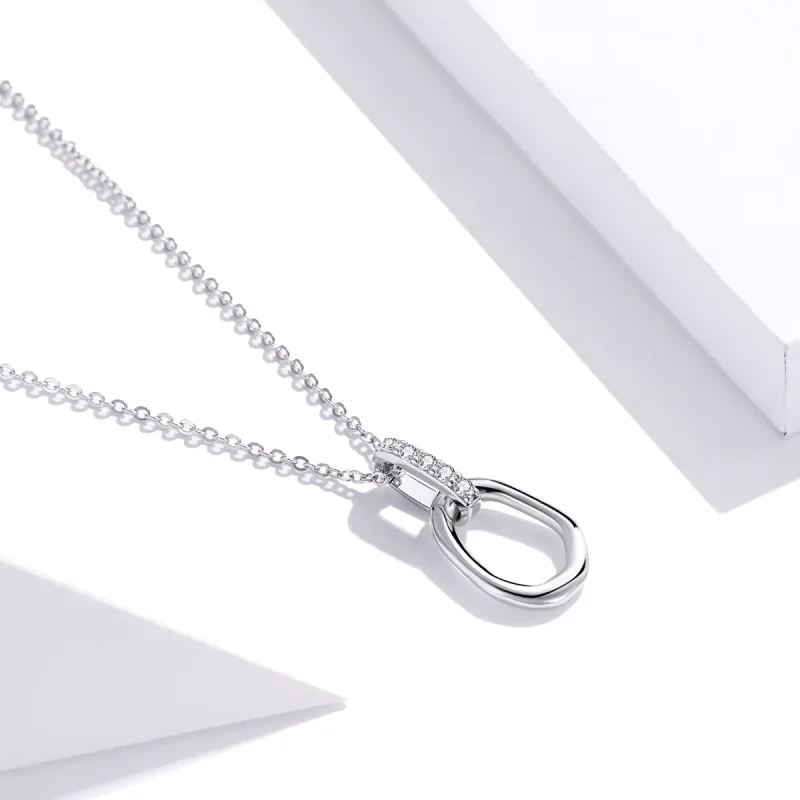 (bild till) Pandora Stil Halsband Geometrisk - Scn440 - View 2