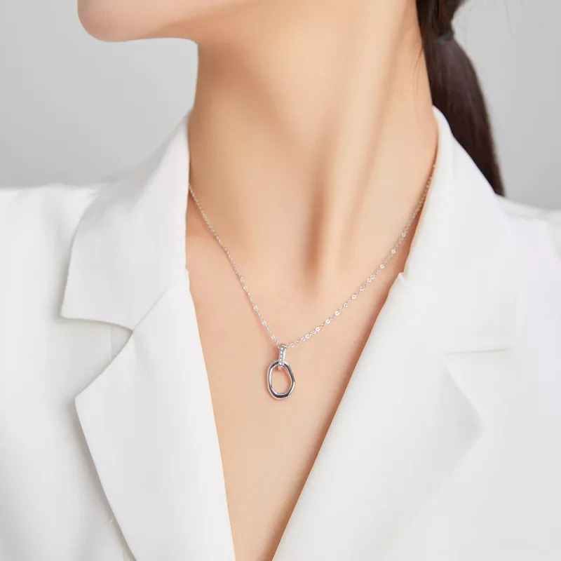 (bild till) Pandora Stil Halsband Geometrisk - Scn440 - View 6