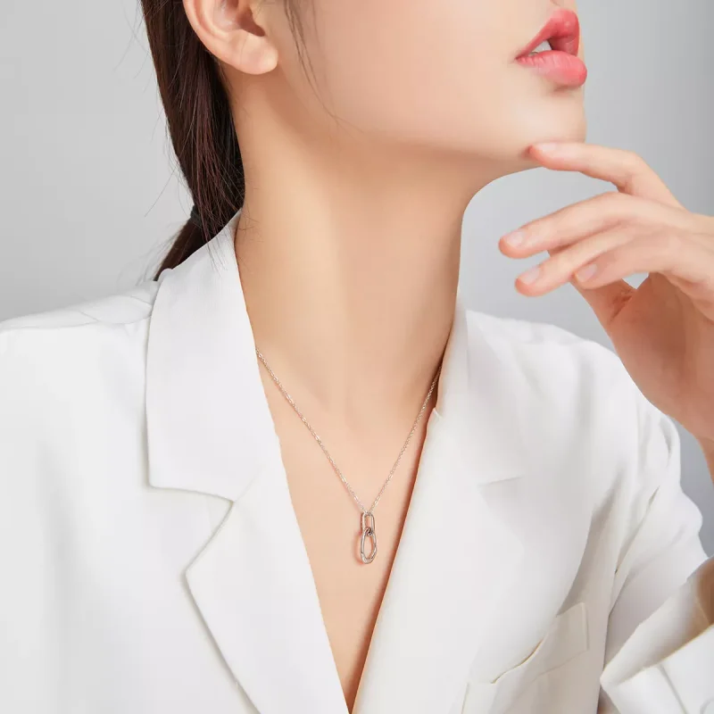 (bild till) Pandora Stil Halsband Geometrisk - Scn440 - View 8