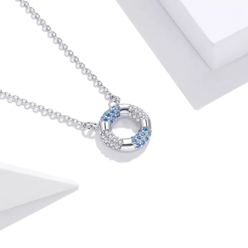 (bild till) Pandora Stil Halsband Glad Simring - Scn447 - View 2