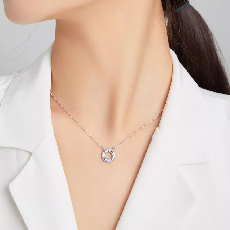 (bild till) Pandora Stil Halsband Glad Simring - Scn447 - View 8