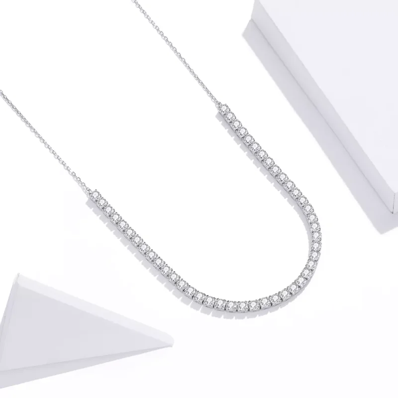(bild till) Pandora Stil Halsband Glänsande Kedja - Scn437 - View 2