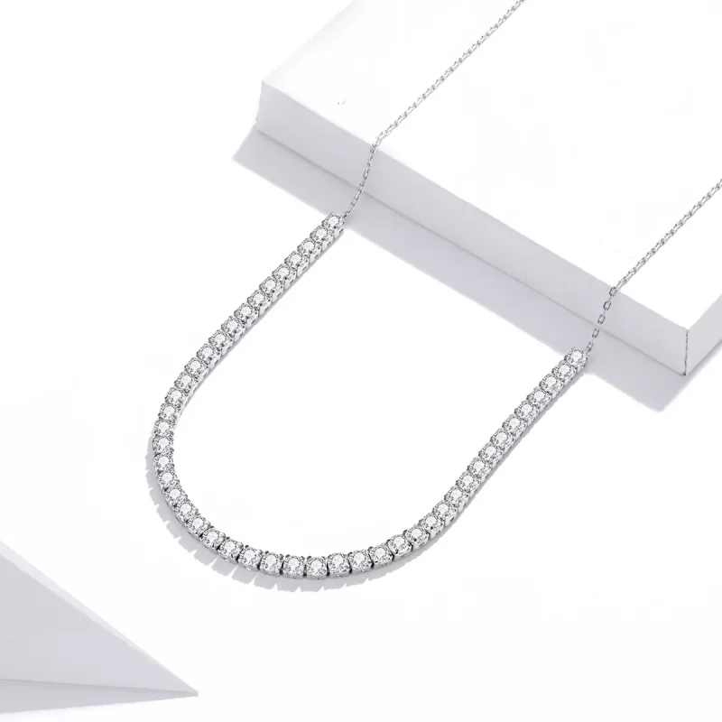 (bild till) Pandora Stil Halsband Glänsande Kedja - Scn437 - View 3