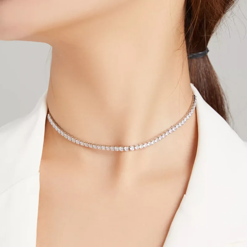 (bild till) Pandora Stil Halsband Glänsande Kedja - Scn437 - View 7
