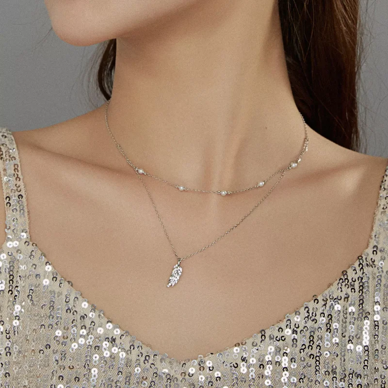 (bild till) Pandora Stil Halsband Glänsande Vete - Bsn208 - View 6