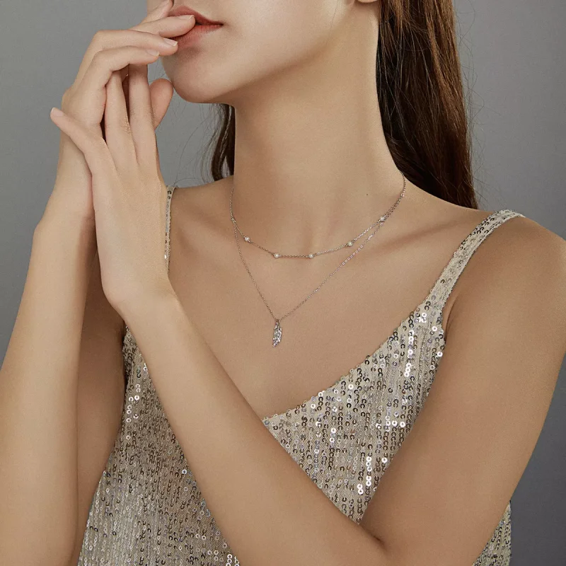 (bild till) Pandora Stil Halsband Glänsande Vete - Bsn208 - View 7