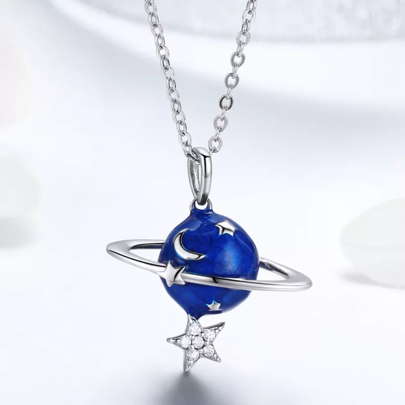 (bild till) Pandora Stil Halsband Hemlig Planet - Bsn007 - View 2