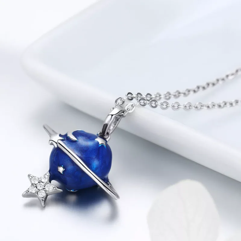 (bild till) Pandora Stil Halsband Hemlig Planet - Bsn007 - View 3