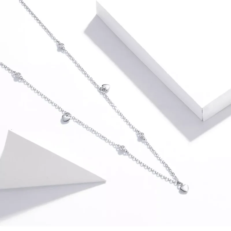 (bild till) Pandora Stil Halsband Hjärtformad - Scn417 - View 2