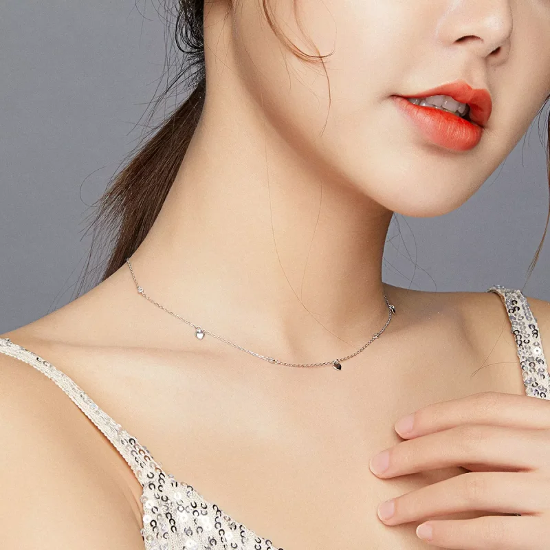 (bild till) Pandora Stil Halsband Hjärtformad - Scn417 - View 7