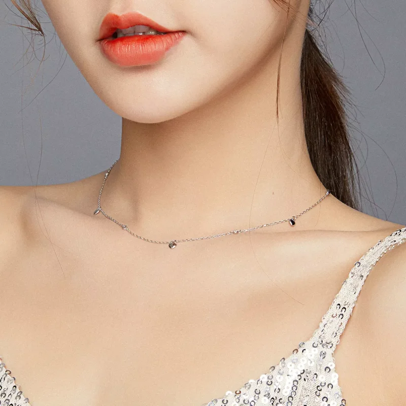 (bild till) Pandora Stil Halsband Hjärtformad - Scn417 - View 8