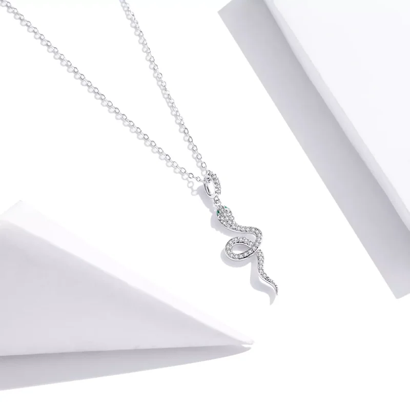 (bild till) Pandora Stil Halsband Härlig Orm - Scn409 - View 2