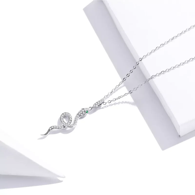 (bild till) Pandora Stil Halsband Härlig Orm - Scn409 - View 3