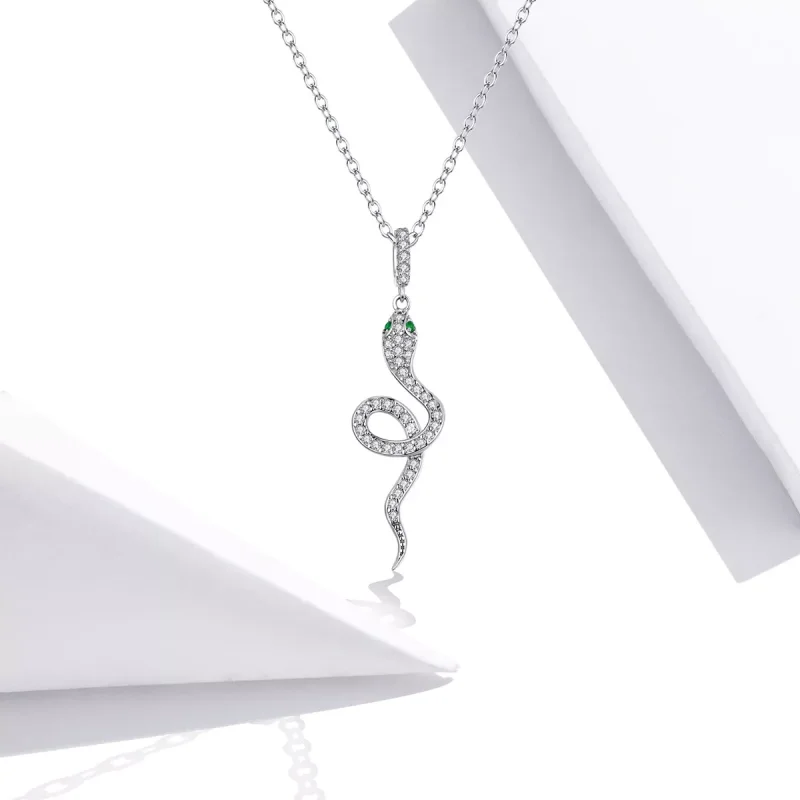 (bild till) Pandora Stil Halsband Härlig Orm - Scn409 - View 5