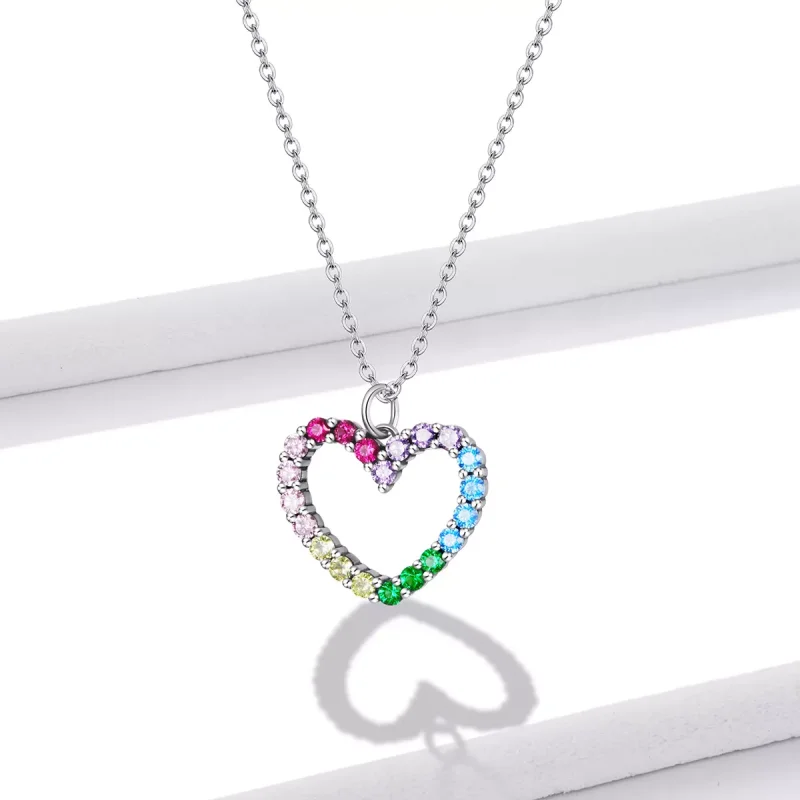 (bild till) Pandora Stil Halsband Kärlek Till Rainbow - Scn449 - View 11