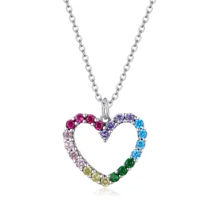 (bild till) Pandora Stil Halsband Kärlek Till Rainbow - Scn449
