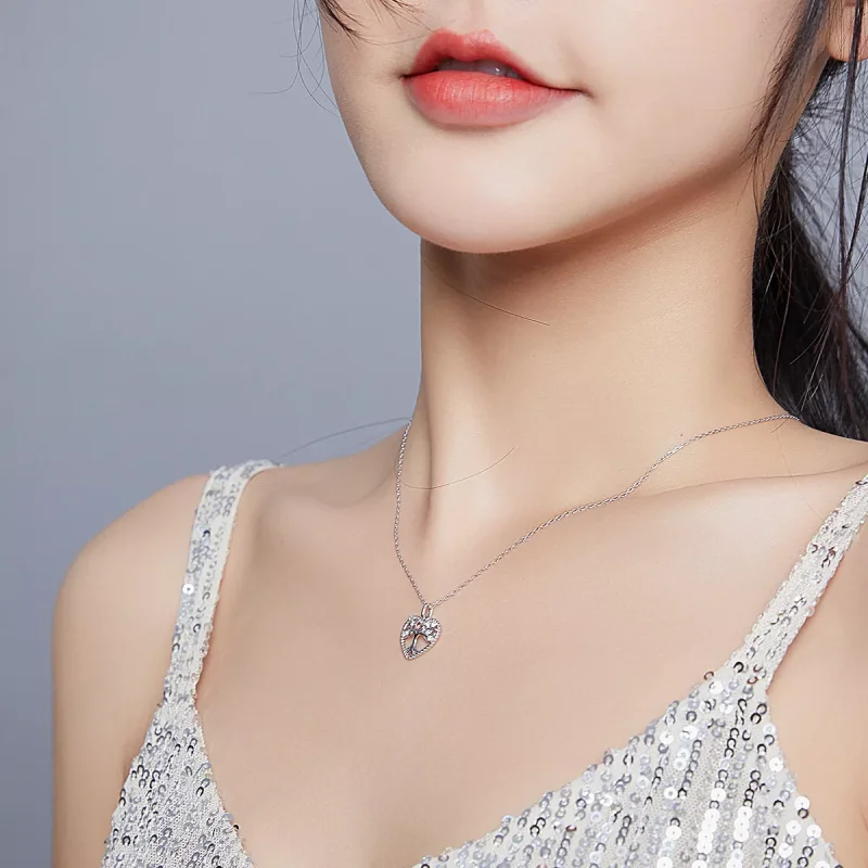 (bild till) Pandora Stil Halsband Livets Träd - Bsn176 - View 7
