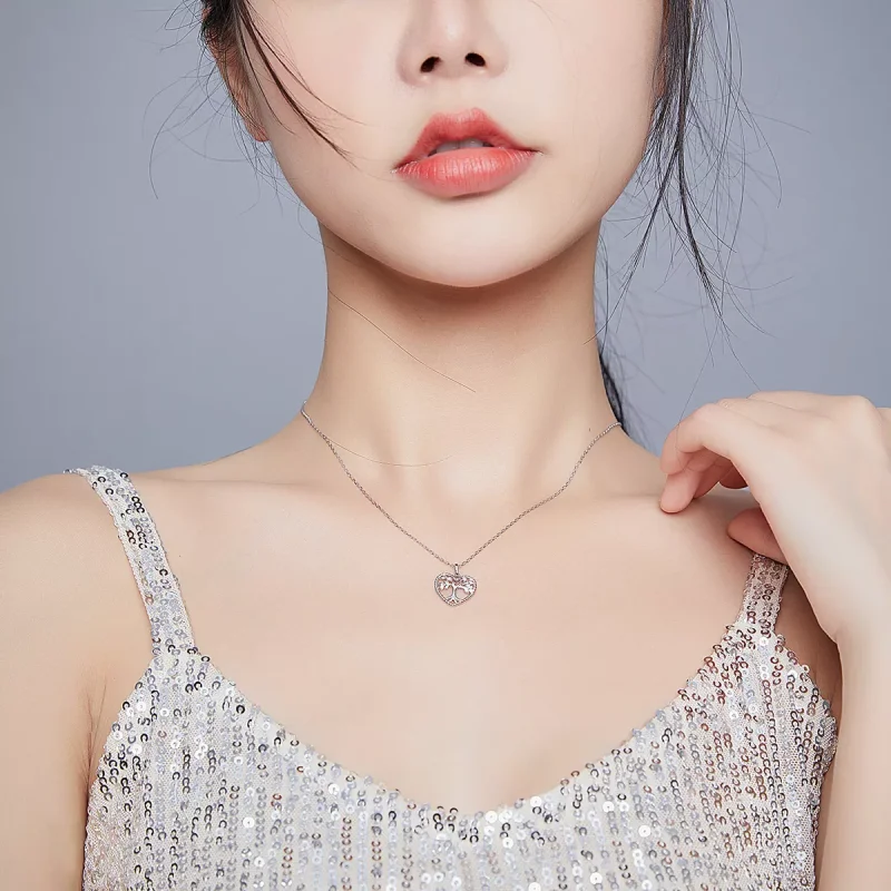 (bild till) Pandora Stil Halsband Livets Träd - Bsn176 - View 9