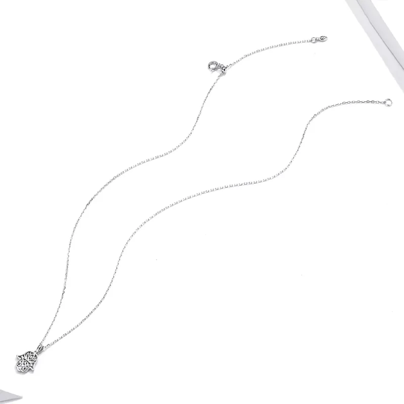(bild till) Pandora Stil Halsband Lucky Hand - Scn434 - View 4