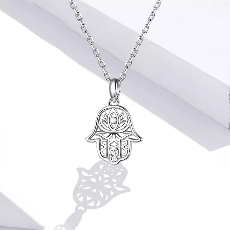 (bild till) Pandora Stil Halsband Lucky Hand - Scn434 - View 5