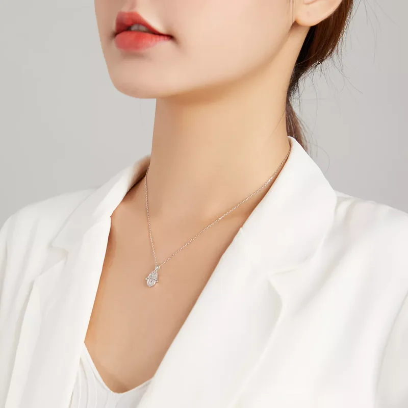 (bild till) Pandora Stil Halsband Lucky Hand - Scn434 - View 7