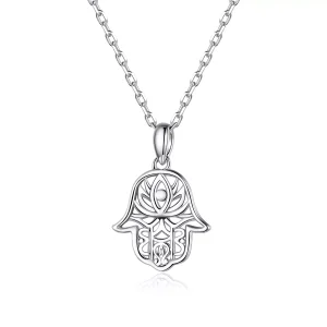 (bild till) Pandora Stil Halsband Lucky Hand - Scn434