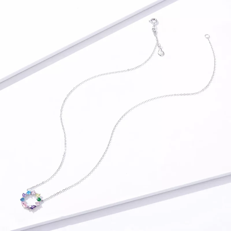 (bild till) Pandora Stil Halsband Lycklig Krans - Bsn178 - View 4