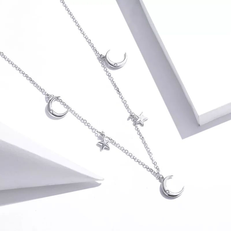 (bild till) Pandora Stil Halsband Moon And Star - Scn411 - View 2