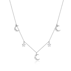 Pandora Stil Halsband Moon And Star - Scn411 (bild till) Pandora Stil Halsband Moon And Star - Scn411