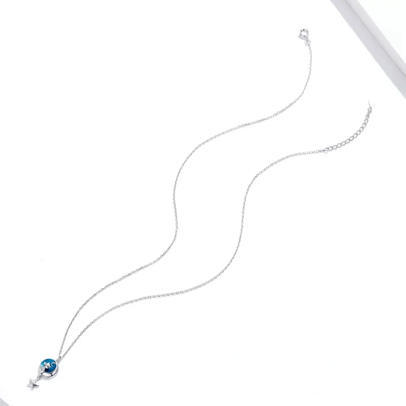 (bild till) Pandora Stil Halsband Moon & Cat - Scn422 - View 4
