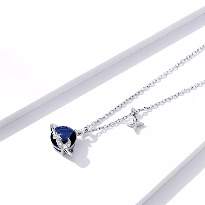 (bild till) Pandora Stil Halsband Planet - Bsn166 - View 2