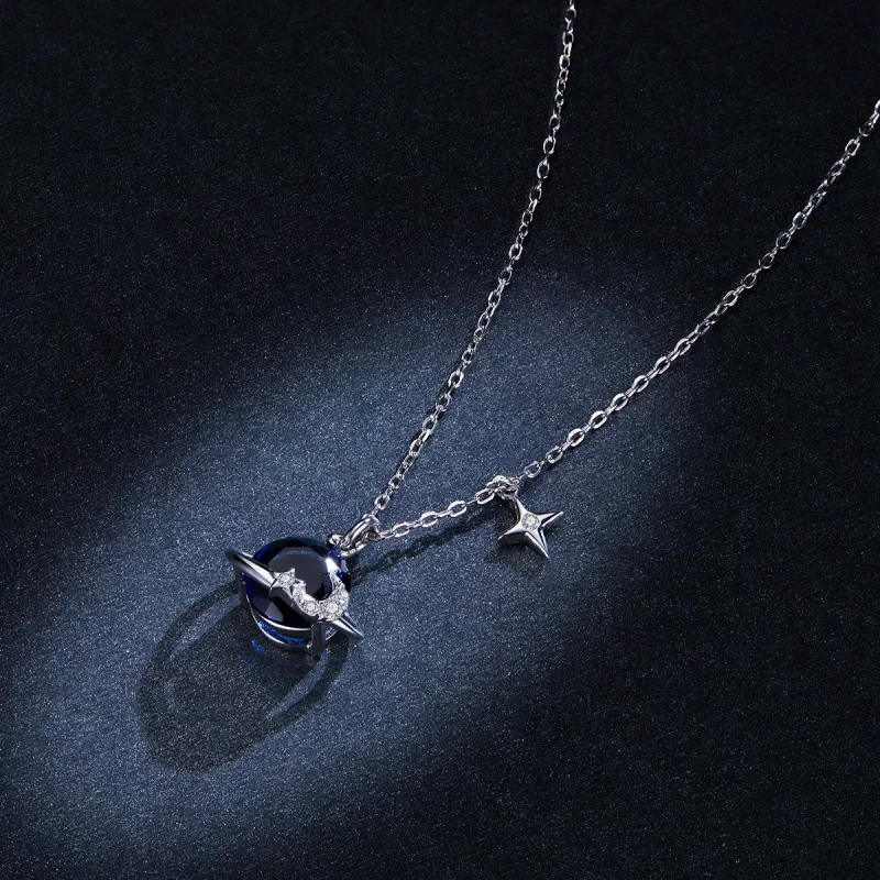 (bild till) Pandora Stil Halsband Planet - Bsn166 - View 6