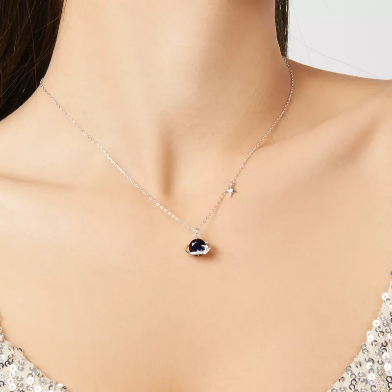 (bild till) Pandora Stil Halsband Planet - Bsn166 - View 9