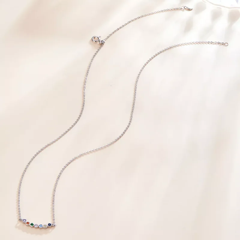 (bild till) Pandora Stil Halsband Regnbåge - Scn451 - View 2