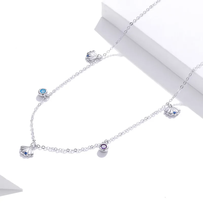 (bild till) Pandora Stil Halsband Snäckskal - Scn454 - View 2
