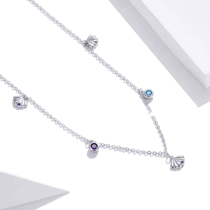 (bild till) Pandora Stil Halsband Snäckskal - Scn454 - View 3