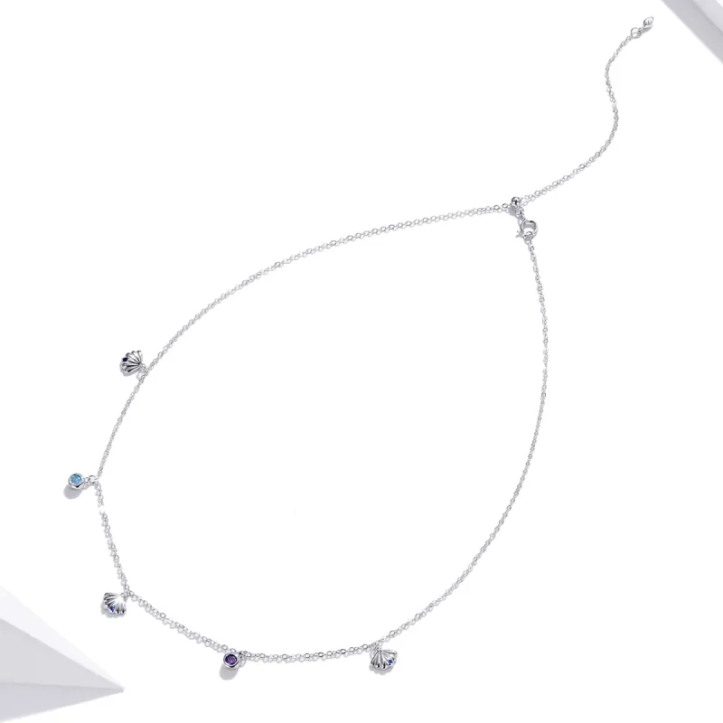 (bild till) Pandora Stil Halsband Snäckskal - Scn454 - View 4