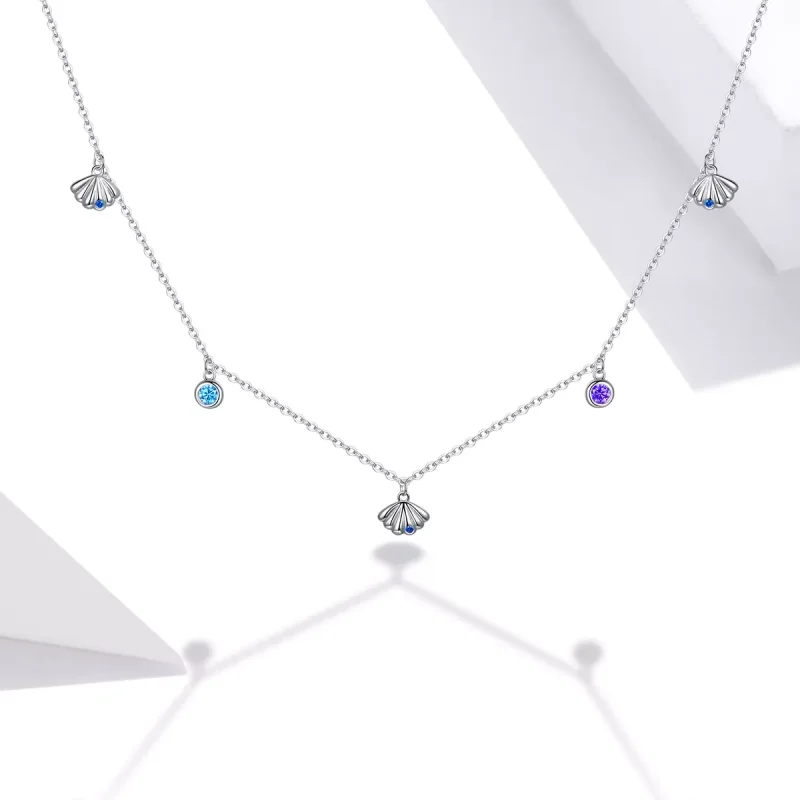 (bild till) Pandora Stil Halsband Snäckskal - Scn454 - View 5