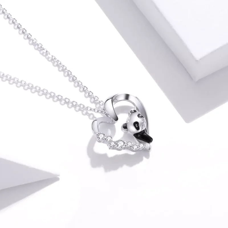 (bild till) Pandora Stil Halsband Söt Liten Panda - Scn453 - View 3
