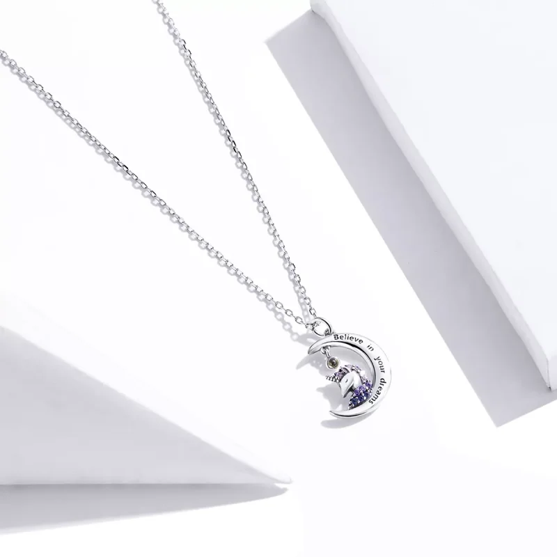 (bild till) Pandora Stil Halsband Tro På Dina Drömmar - Scn410 - View 2