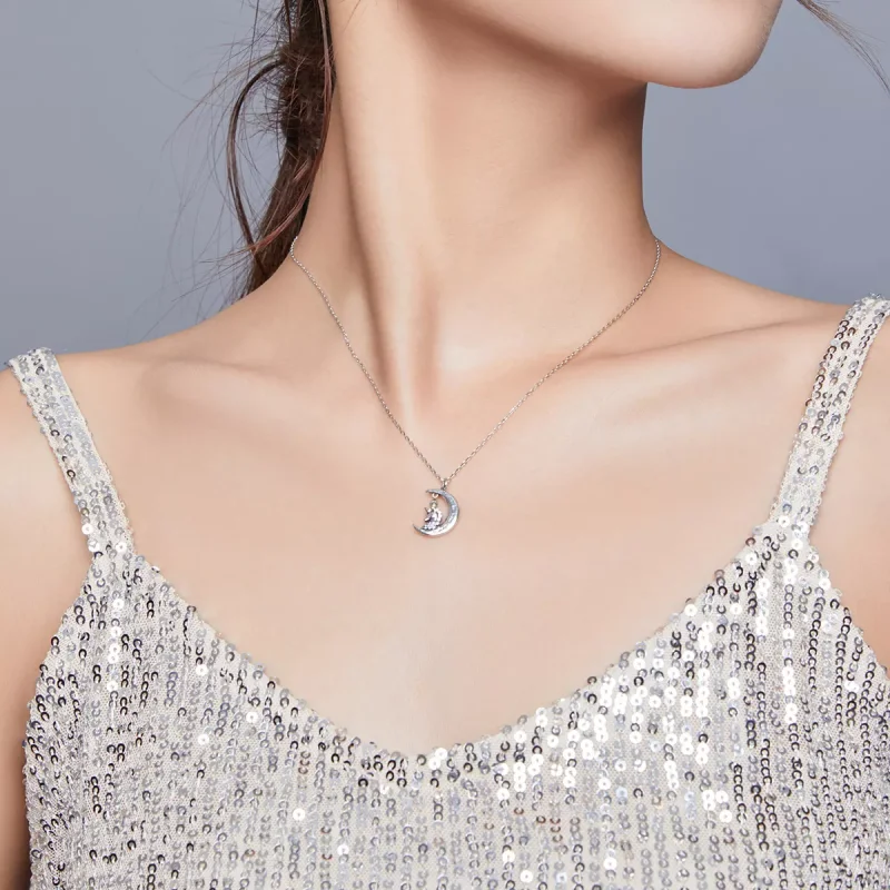 (bild till) Pandora Stil Halsband Tro På Dina Drömmar - Scn410 - View 7