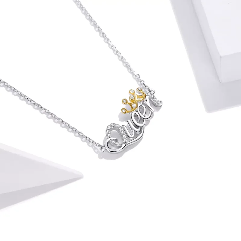(bild till) Pandora Stil Halsband Tvåfärgat Drottning - Scn435 - View 2