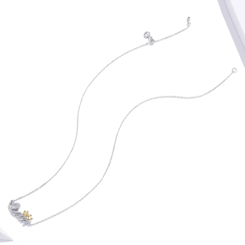 (bild till) Pandora Stil Halsband Tvåfärgat Drottning - Scn435 - View 4