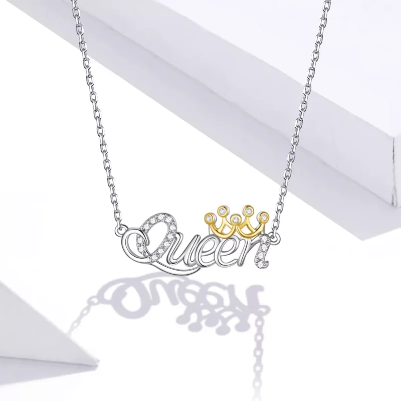 (bild till) Pandora Stil Halsband Tvåfärgat Drottning - Scn435 - View 5