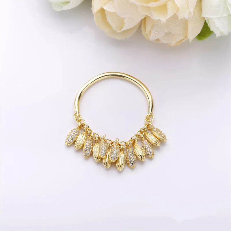 (bild till) PANDORA Circle of Seeds Halsband 367683CZ - View 2