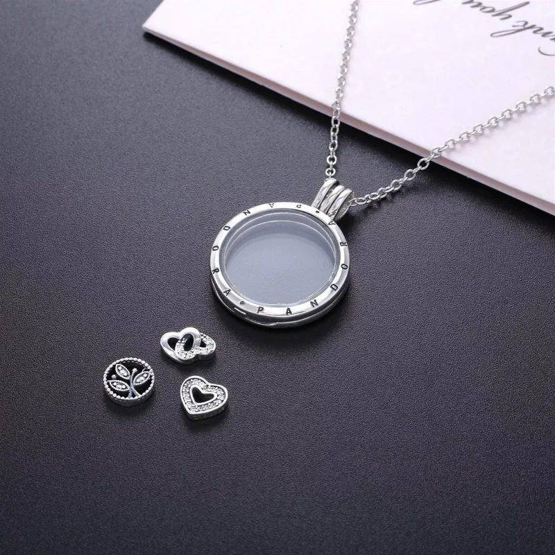 (bild till) Pandora Fotled Armband Flytande Medaljong Och Kärlek & Familj - R800064 - View 2