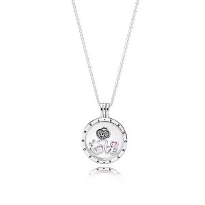 (bild till) Pandora Fotled Armband Medium Floating Locket And Forever Hearts Petites - R800063