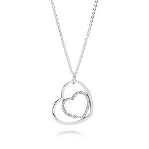 (bild till) Pandora Halsband För Alltid I Mitt Hjärta - 390364Cz-90