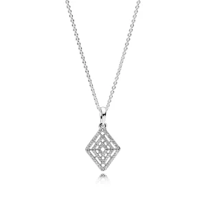 (bild till) Pandora Halsband Geometriska Linjer - 396209Cz-60