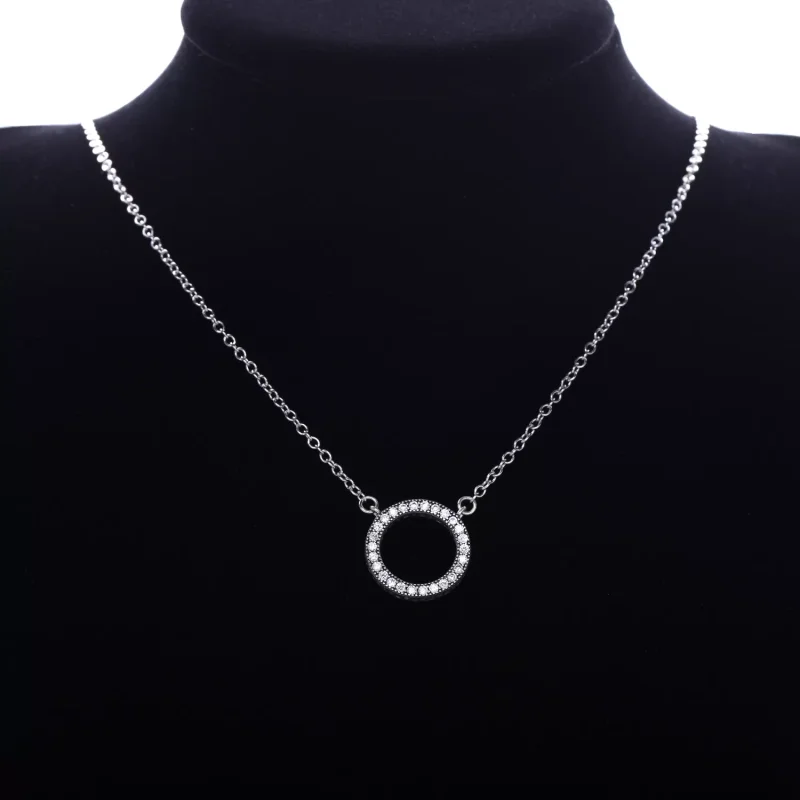 (bild till) Pandora Halsband Hjärtan - 590514Cz-45 - View 3